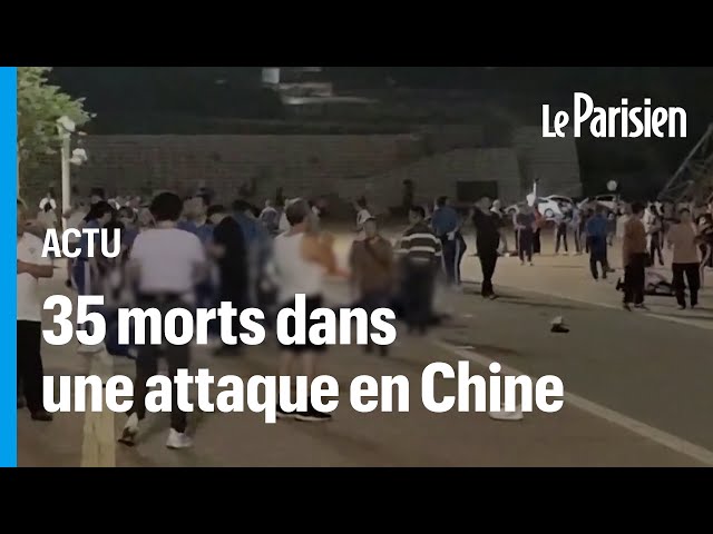 ⁣Chine : une attaque à la voiture-bélier fait 35 morts et des dizaines de blessés