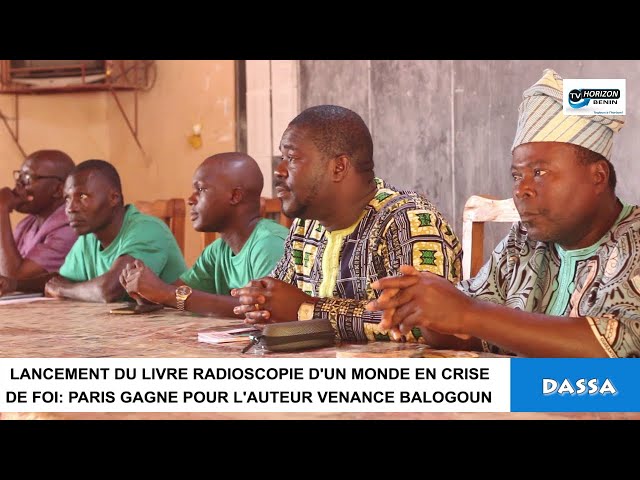 ⁣HORIZON TV BENIN: LANCEMENT DU LIVRE RADIOSCOPIE D'UN MONDE EN CRISE DE FOI DE VENANCE BALOGOUN