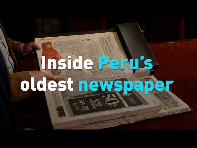 ⁣Inside Peru's oldest newspaper