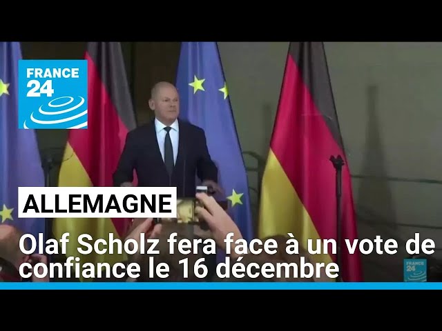 ⁣Allemagne : fragilisé, Olaf Scholz fera face à un vote de confiance le 16 décembre • FRANCE 24