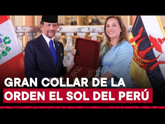 ⁣Presidenta Dina Boluarte firma memorándum de entendimiento con el sultán de Brunéi Darussalam