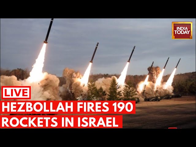 ⁣Hezbollah Vs Israel War LIVE: Hezbollah Fires Around 190 Rockets In Northern Israel | Israel News