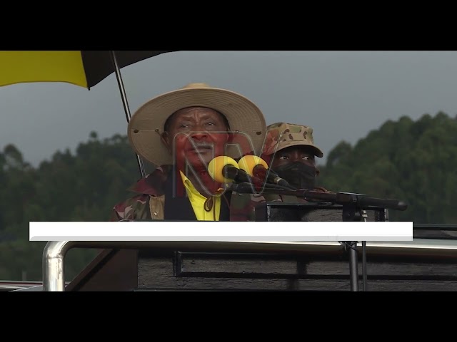 ⁣Museveni campaigns for NRM candidate in Kisoro