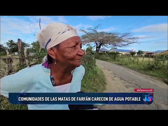 ⁣Comunidades de las Matas de Farfán carecen de agua potable