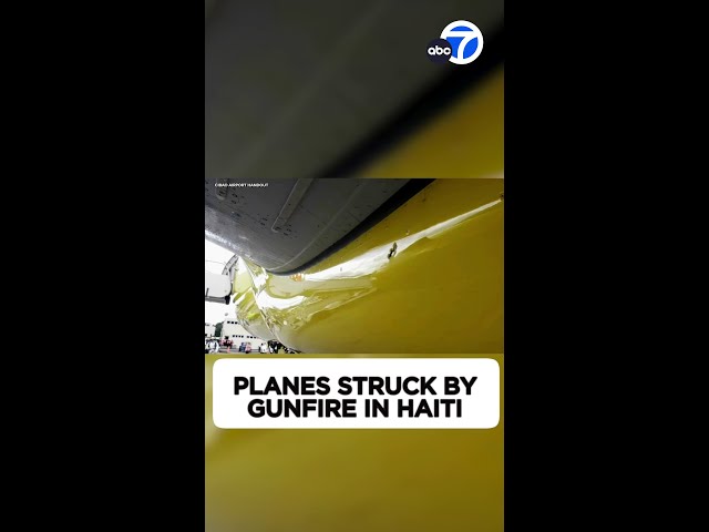 ⁣Spirit Airlines and JetBlue planes struck by gunfire in Haiti