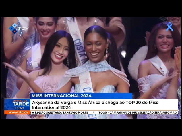 ⁣Akysanna da Veiga é Miss África e chega ao Top 20 do Miss International 2024