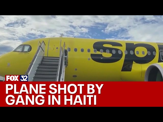 ⁣Spirit plane hit by gang gunfire in Haiti