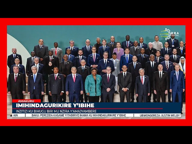 ⁣Azerbaijan: Perezida Kagame yitabiriye inama ya COP29