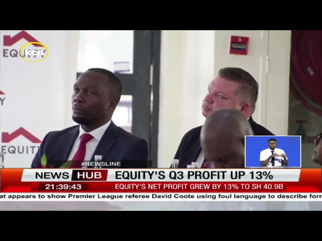 ⁣Equity net profit for the 3rd quarter grows by 13% to 40.9 billion Shillings