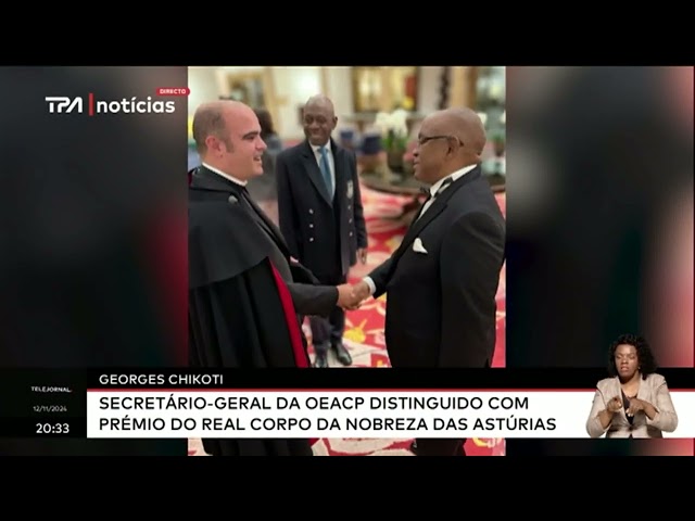 ⁣Gorge Chicote Secretário Geral da OEACP distinguido com prémio do Real Corpo da Nobreza das Astúrias