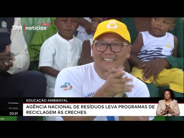 ⁣Educação Ambiental - Agência Nacional de Resíduos leva programas de reciclagem às creches