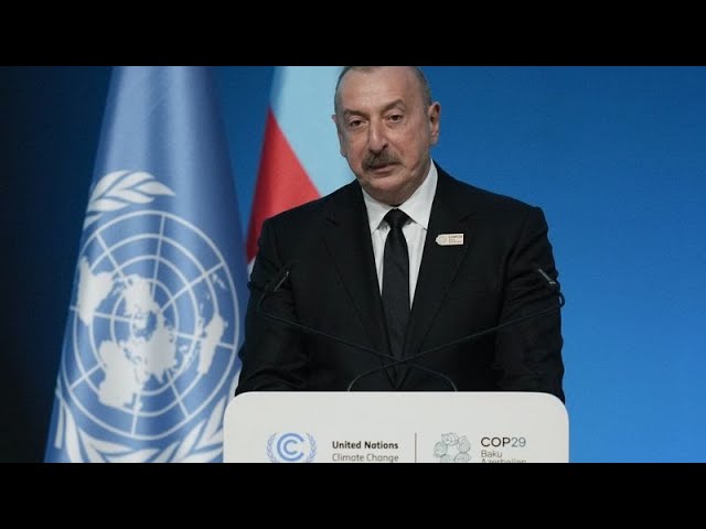 ⁣Ilham Aliyev critique l'occident à l'ouverture de la COP29