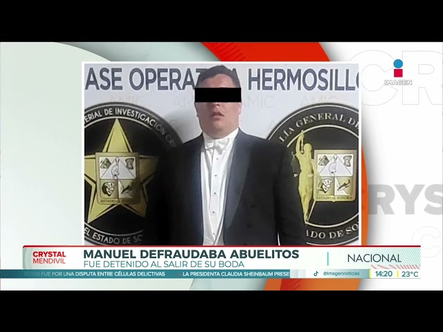 ⁣Fue detenido al salir de su boda por defraudar a abuelitos | Noticias con Crystal Mendivil