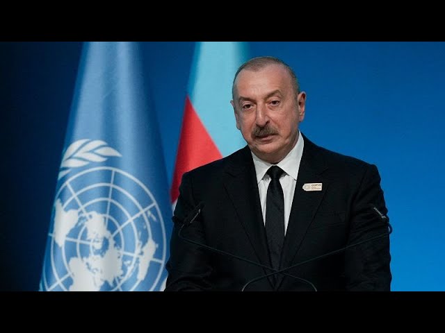 ⁣Aliyev criticises Western nations' stance on fossil fuels at COP29 opening speech