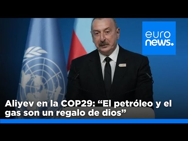 ⁣El presidente de Azerbaiyán reprocha la "hipocresía" occidental en un polémico discurso in