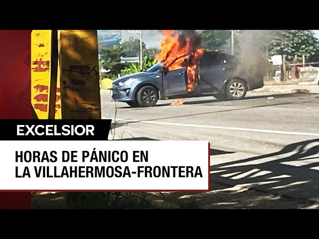 ⁣Bloqueos y una ejecución en la carretera Villahermosa-Frontera