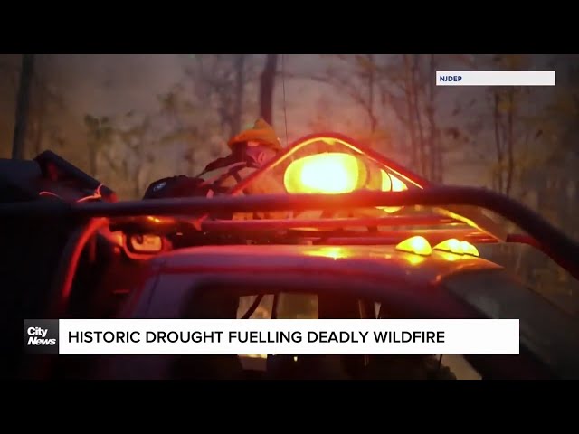 ⁣Historic drought feeding deadly U.S. east coast wildfires