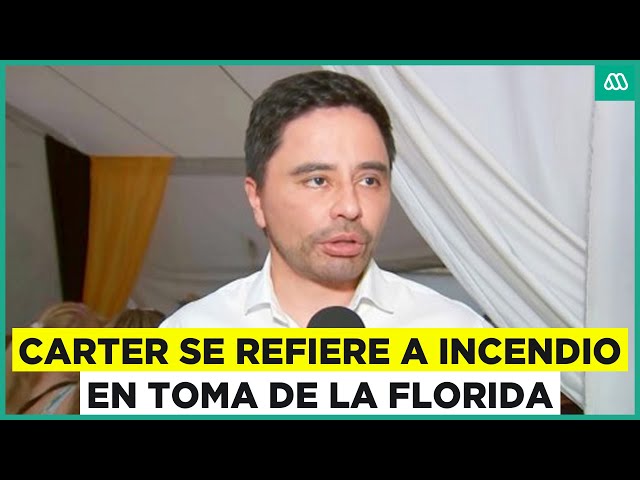 ⁣Entrevista a Alcalde Carter por incendio en toma de La Florida