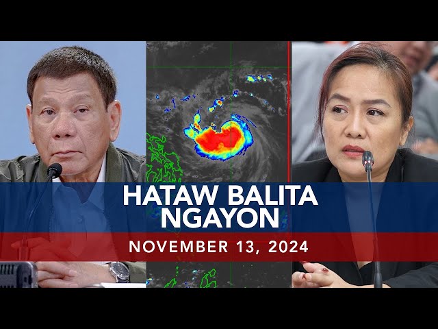 ⁣UNTV: Hataw Balita Ngayon |  November 13, 2024