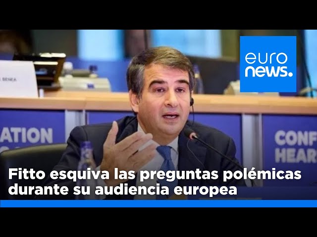 ⁣Raffaele Fitto, el hombre de Meloni en Bruselas, esquiva las preguntas políticas ante la …