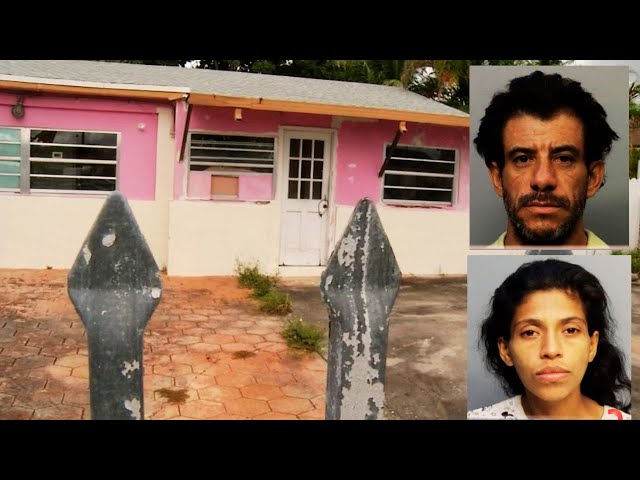 ⁣Arrestan a pareja por meterse a vivir en una casa abandonada de Miami