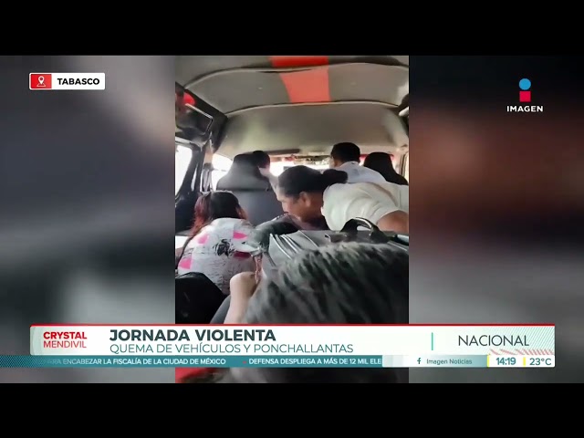 ⁣Octava ola de violencia en Tabasco | Noticias con Crystal Mendivil