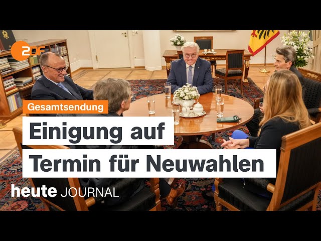 ⁣heute journal vom 12.11.2024 Neuwahlen im Februar, EU-Kommission, Shell gewinnt Klimaklage