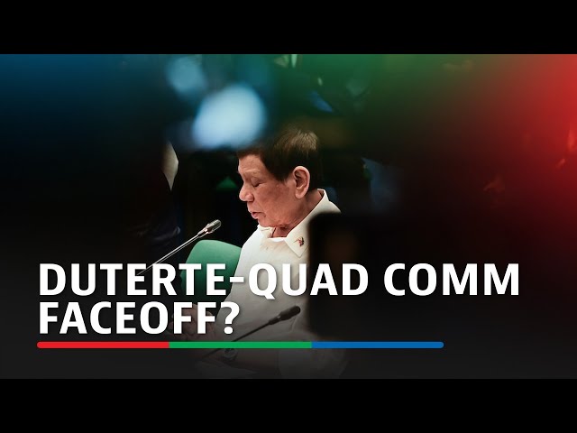 ⁣House quad comm to proceed with Nov. 13 hearing after Duterte vows to show up