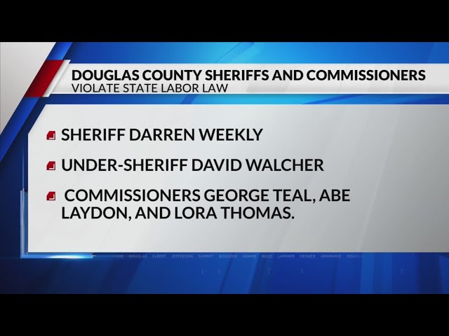 ⁣Douglas County sheriffs accused of violating labor law