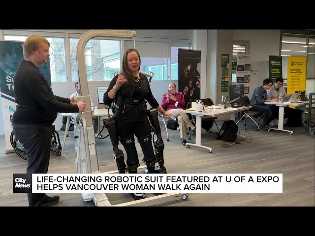 ⁣Revolutionary robotic suit helps people walk again