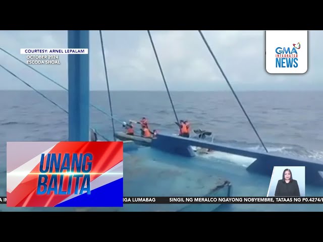 ⁣Pagharang ng China Coast Guard sa mga mangingisdang Pinoy sa Escoda Shoal nitong... | Unang Balita