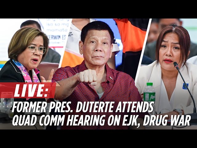 ⁣LIVE: House resumes quad comm hearing on EJK, Duterte drug war | November 13