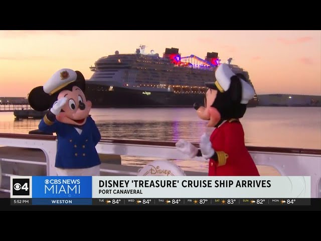 ⁣Disney Treasure arrives in Port Canaveral