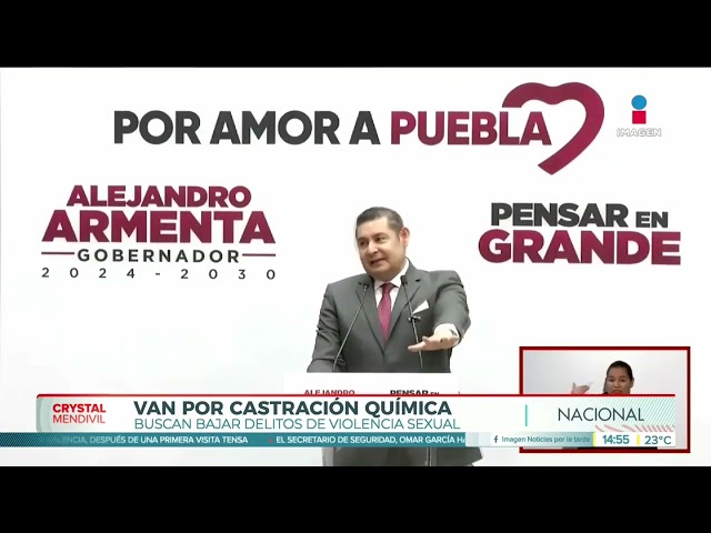 ⁣Alejandro Armenta propone la castración a violadores | Noticias con Crystal Mendivil