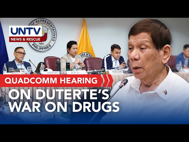 ⁣House QuadComm probe on Duterte drug war, EJKs and other issues | November 13, 2024