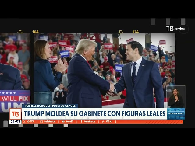 ⁣Donald Trump moldea su gabinete con perfiles duros en puestos claves