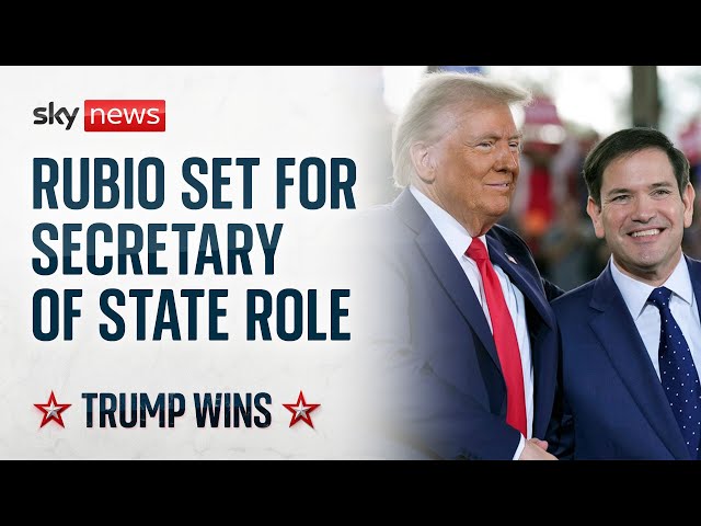 ⁣Donald Trump to name Marco Rubio as secretary of state - reports