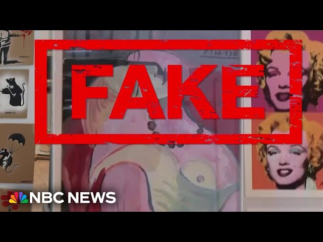 ⁣European operation uncovers fake art network forging Banksy, Picasso and Warhol work