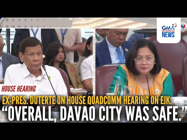 ⁣Dating Pangulong Duterte - "Overall, Davao City was safe" | GMA Integrated News