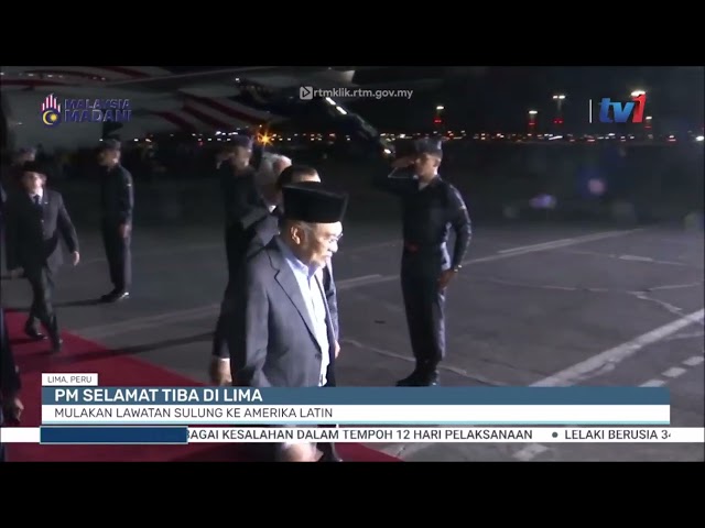 ⁣13 NOV 2024 - BERITA TGH HARI - PM SELAMAT TIBA DI LIMA: MULAKAN LAWATAN SULUNG KE AMERIKA LATIN