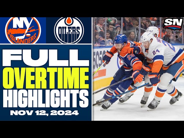 ⁣New York Islanders at Edmonton Oilers | FULL Overtime Highlights - November 12, 2024