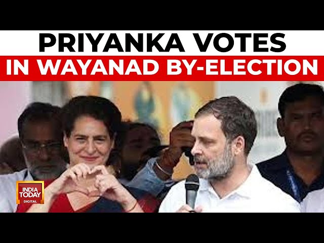 ⁣Priyanka Gandhi Vadra Votes In Crucial Wayanad By-Election | India Today