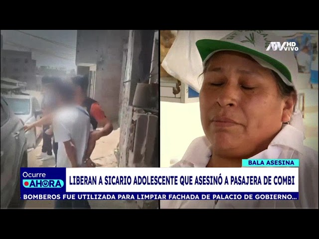 ⁣Liberan a sicario adolescente que asesinó a pasajera de combi