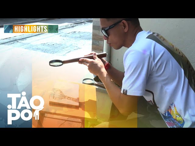 ⁣'Tao Po' : Lalaki gumagawa ng art gamit ang sikat ng araw