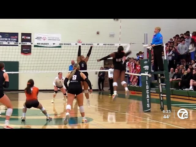 ⁣WXYZ High School Play of the Week: Northville volleyball's Skylar Marteen