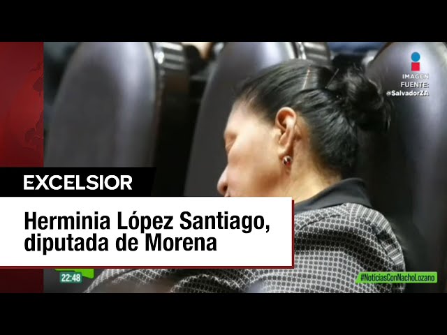 ⁣En plena sesión, ¡diputada de Morena se queda dormida!