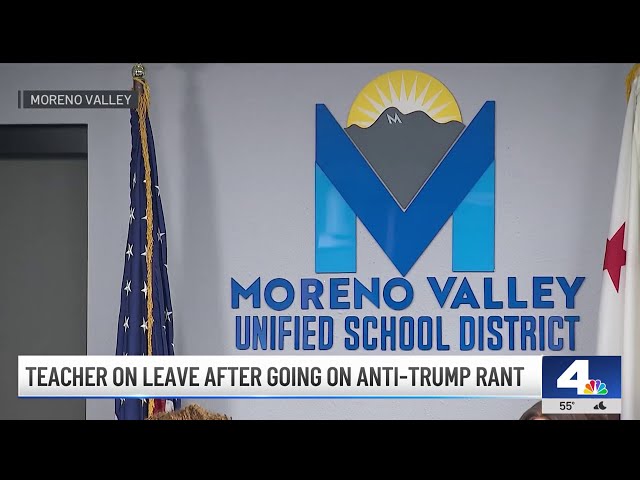 ⁣Moreno Valley school hosts meeting regarding teacher's controversial comments