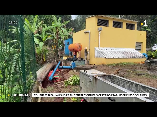 ⁣Coupures d'eau au sud et au centre y compris certains établissements scolaires