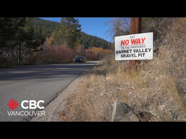 ⁣B.C. community angry over proposed gravel pit mining operation