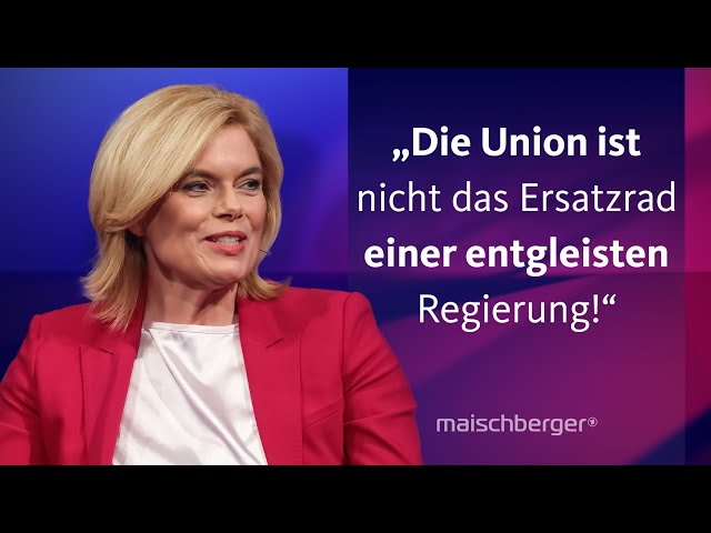 ⁣Neuwahlen im Februar: Julia Klöckner (CDU) und Hubertus Heil (SPD) diskutieren | maischberger